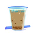 Drink Boba with ice cold Royalty Free Stock Photo