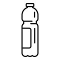 Drink bottle icon outline vector. Juice bottle food