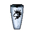 drink camp cup game pixel art vector illustration