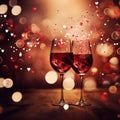 Drink celebrate party wineglass new anniversary champagne wine alcohol background romantic christmas Royalty Free Stock Photo