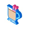 drink chocolate candy food isometric icon vector illustration