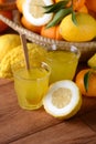 Drink with citron juice Royalty Free Stock Photo