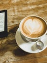 Kindle and coffee Royalty Free Stock Photo