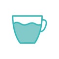 Isolated drink cup dou color style icon vector design