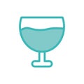 Isolated drink cup dou color style icon vector design