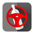 Drink or drive vector icon