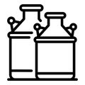 Drink farm canister icon, outline style Royalty Free Stock Photo