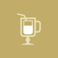 Drink Flat Icon Royalty Free Stock Photo