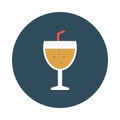 Drink flat vector  icon Royalty Free Stock Photo