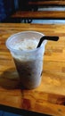 Vanilla coffee iced milk at medan cafe