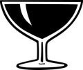 drink glass beverage icon in outline style