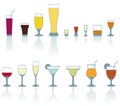 Drink glasses Royalty Free Stock Photo