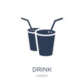 Drink icon. Trendy flat vector Drink icon on white background fr Royalty Free Stock Photo