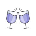 Drink vector flat color icon Royalty Free Stock Photo