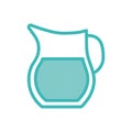 Isolated drink jar dou color style icon vector design