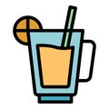 Drink lunch icon vector flat Royalty Free Stock Photo