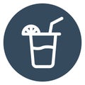 Drink Outline bold Vector Icon which can be easily modified or Edited Royalty Free Stock Photo