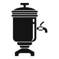 Drink samovar icon, simple style