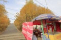 The drink stall at Taklimakan South Coast in autumn, adobe rgb