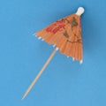 Drink Umbrella on a Vibrant Background