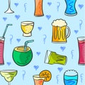 Drink various style pattern collection