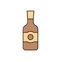 Drink vector flat color icon Royalty Free Stock Photo