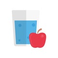 Drink vector flat color icon Royalty Free Stock Photo