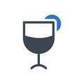 Drink vector glyph colour icon Royalty Free Stock Photo