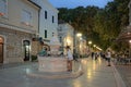 Drink Water Fountain At Night In Trebinje, Bosnia And Herzegovina