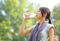 Drink water after sport Royalty Free Stock Photo