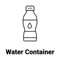 Drinkable water Vector Icon easily modify.