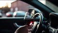 drinking alcohol while driving, drunk driver holding a glass of wine generative ai