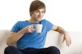 Drinking coffee Royalty Free Stock Photo