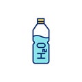 Drinking enough water RGB color icon