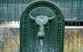 Drinking fountain bull, Retro styled Toret - Little bull - fountain in Turin, Italy.