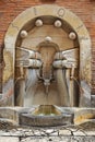 Drinking fountain on the streets of Rome, Italy Royalty Free Stock Photo