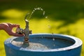 Drinking Fountain Water Royalty Free Stock Photo