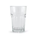 Drinking glass cup over white background Royalty Free Stock Photo