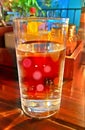 Drinking glass refreshment freshness drink transparent liquid water table glass-material reflection healthy bubble yellow thirsty