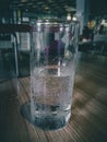 Drinking a glass of soda during the day is very refreshing for the body Royalty Free Stock Photo