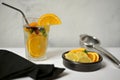 Drinking lemon and orange water is a low-calorie and low-sugar beverage that can boost your vitamin C intake