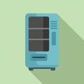 Drinking machine in shop icon flat vector. Vessel cooling Royalty Free Stock Photo