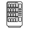 Drinking machine supply icon outline vector. Food snack Royalty Free Stock Photo