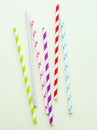 Drinking paper straws Royalty Free Stock Photo