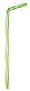 Drinking straw green striped