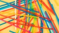 Drinking straws for colored background. Colorful plastic straws Royalty Free Stock Photo