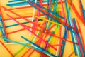 Drinking straws for colored background. Colorful plastic straws Royalty Free Stock Photo