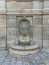 Wall fountain at the entrance to Kalemegdan Fortress, Belgrade, Serbia Royalty Free Stock Photo