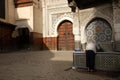 Drinking water in the medina Royalty Free Stock Photo