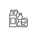 Drinks and beverage line icon